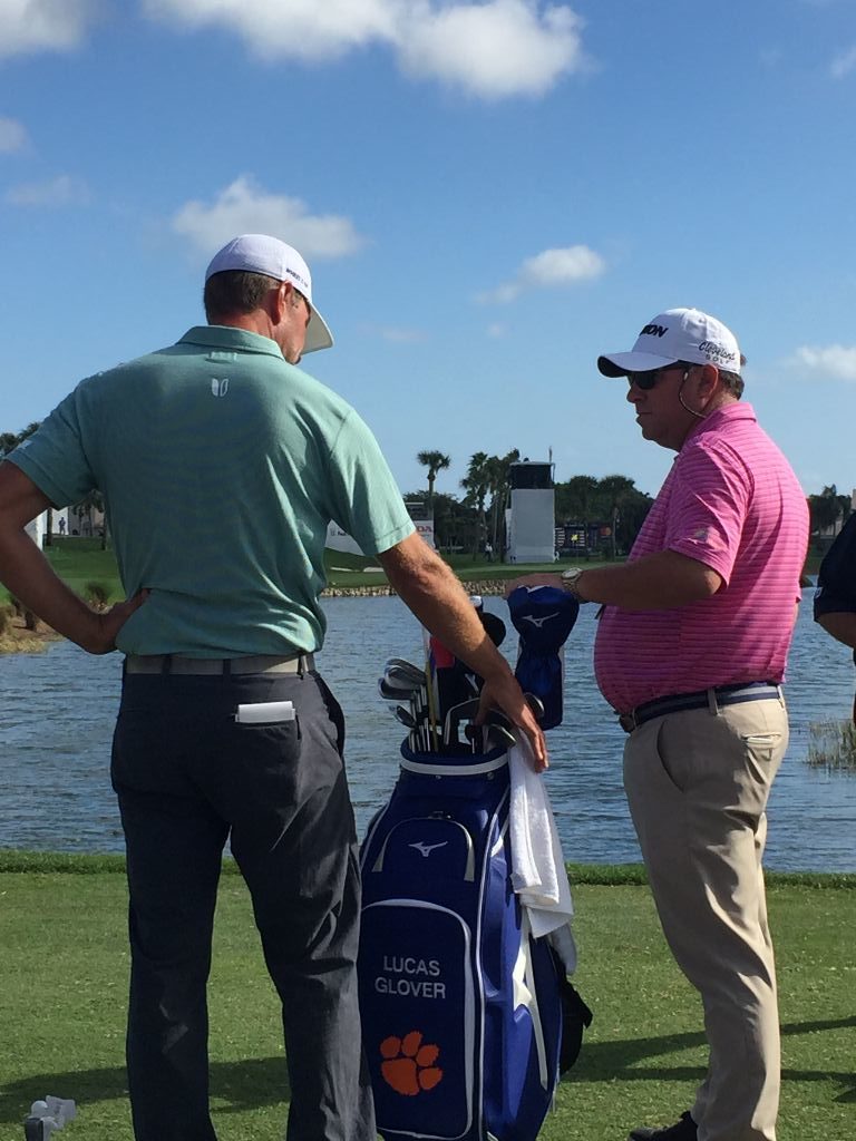 Tony Ruggiero with PGA tour player Lucas Glover